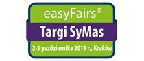 Logotyp targów: Targi Obróbki, Magazynowania, Transportu i Logistyki Materiałów Sypkich i Masowych SyMas 2013