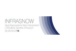 Logotyp targów: INFRASNOW Targi Wyposażenia Stacji Narciarskich i Ośrodków Sportów Zimowych