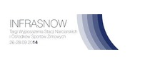 Logotyp targów: INFRASNOW Targi Wyposażenia Stacji Narciarskich i Ośrodków Sportów Zimowych