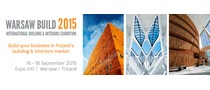 Logotyp targów: Warsaw Build 2015 - Międzynarodowe Targi Budowlane i Wnętrzarskie