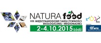 Logotyp targów: VIII Międzynarodowe Targi Żywności Ekologicznej i Regionalnej NATURA FOOD