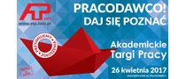 Logotyp targów: Akademickie Targi Pracy 2017