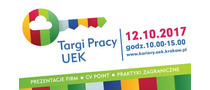 Logotyp targów: XIV Targi Pracy Uniwersytetu Ekonomicznego w Krakowie 2017