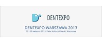 Logotyp targów: Międzynarodowe Targi Stomatologiczne DENTEXPO WARSZAWA 2013