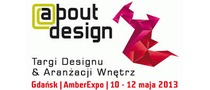 Logotyp targów: Targi Designu & Aranżacji Wnętrz ABOUT DESIGN