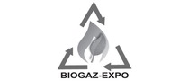 Logotyp targów: BIOGAZ-EXPO - Międzynarodowe Targi Produkcji i Energetycznego Wykorzystania Biogazu